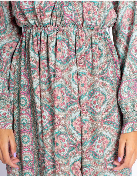 Langes Kleid im Boho-Stil