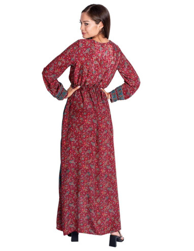 Robe longue à manches