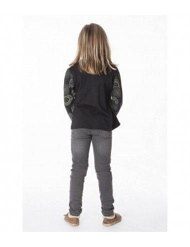 t-shirt-fille-verte-inégale 2