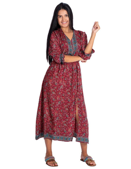 Robe midi imprimée