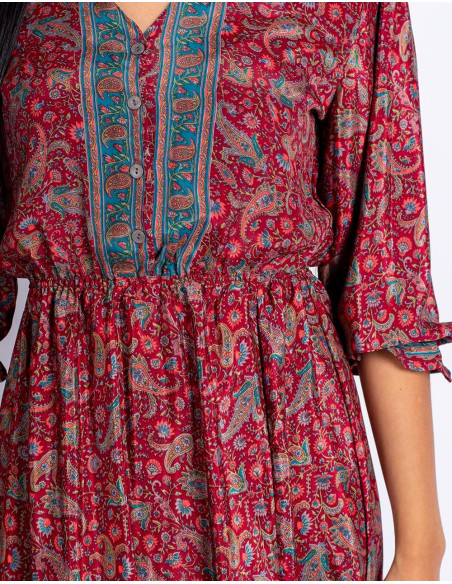 Printed Midi Dress