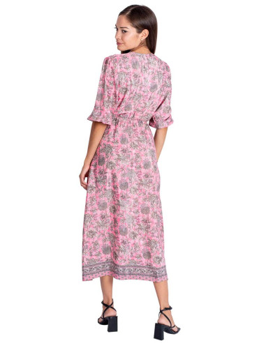 vestido-suelto-mujer-otoño-rosa