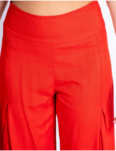Rote gerade Hose für Damen