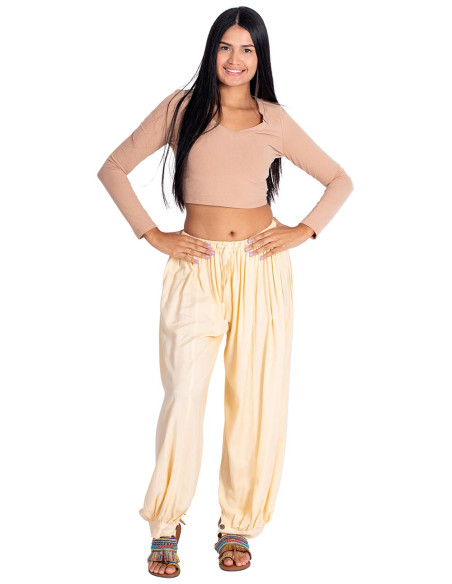 Bloomers de ioga bege