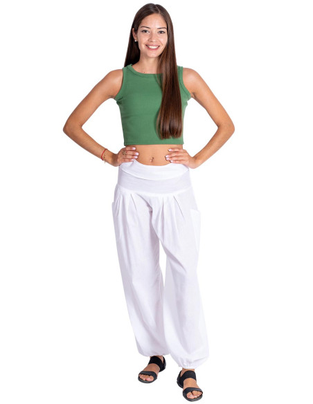 Bloomer in cotone bianco