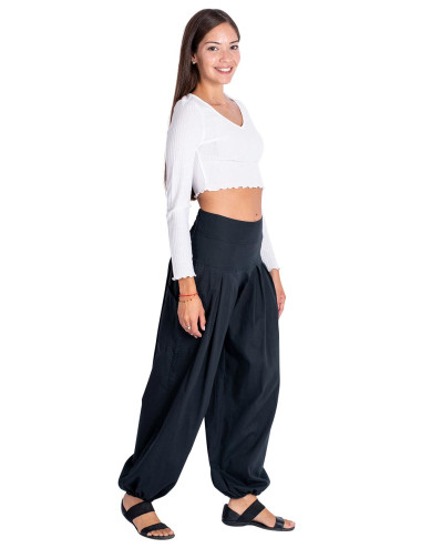 Pantaloni di cotone nero 2