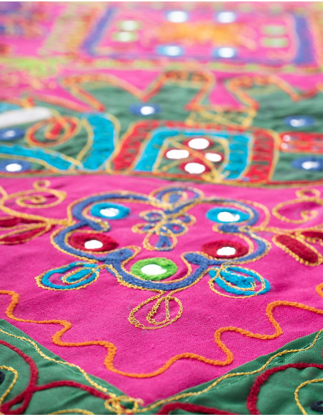 Quadratischer Wandteppich 4 Elefanten