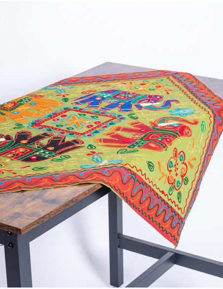 Square Tapestry 4 Elephants