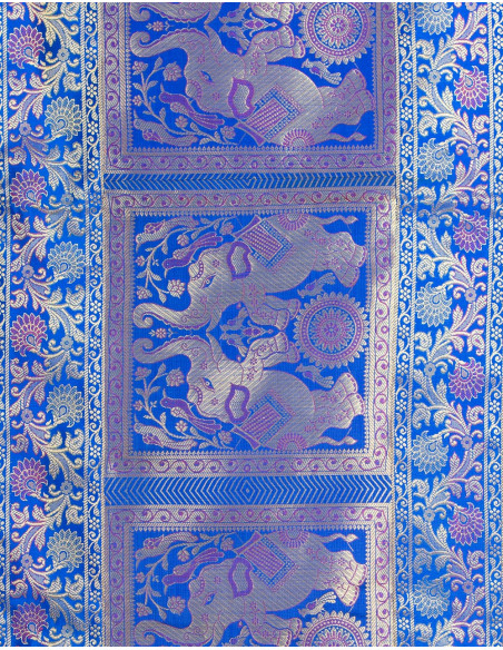 Arazzo/runner da tavola blu brillante