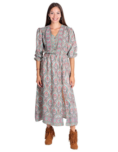 Bedrucktes Midikleid