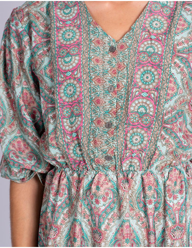 Bedrucktes Midikleid