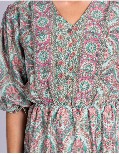 Robe midi imprimée