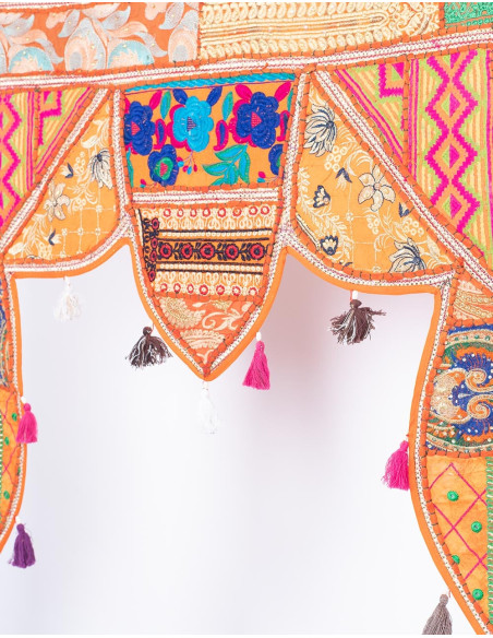 Handmade Toran Orange Bow