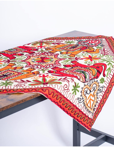 Tapisserie Faite Main 4 Éléphants