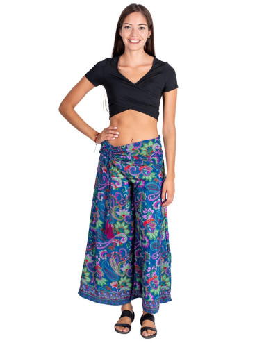 Calça Saia de Seda em Fundo... 2