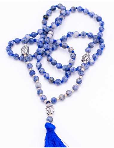 Pietra minerale tibetana Sodalite Mala
