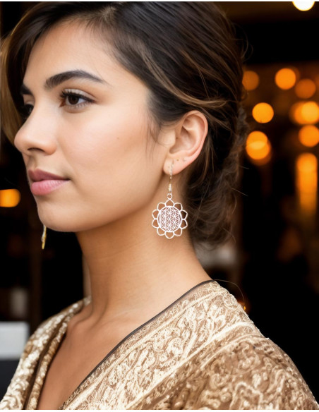 Handcrafted Circular Ethnic Earrings