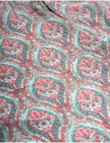 Abito senza schienale in seta stampata fresca