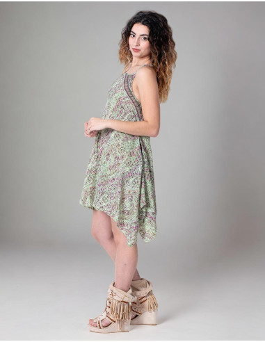 Abito in seta Desigual in verde