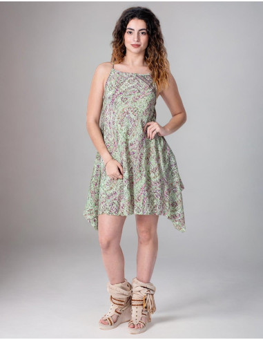 Desigual Seidenkleid in Grün