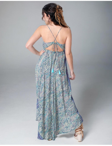 Robe longue dos croisé 2