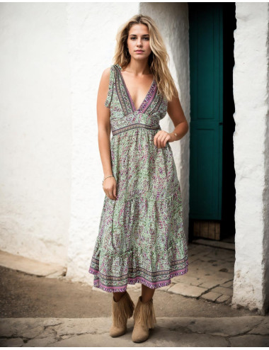 vestido-midi-hippie-style-seda-verde