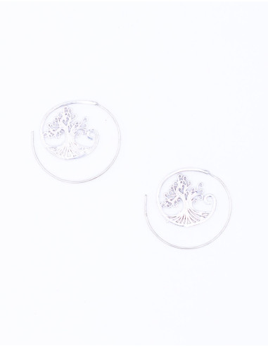 Boucles d'oreilles faites main avec arbre de...