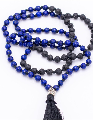 Rosenkranzgebet Lapizlazuli und Vulkangestein