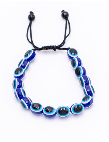 Blaues Perlenarmband 2