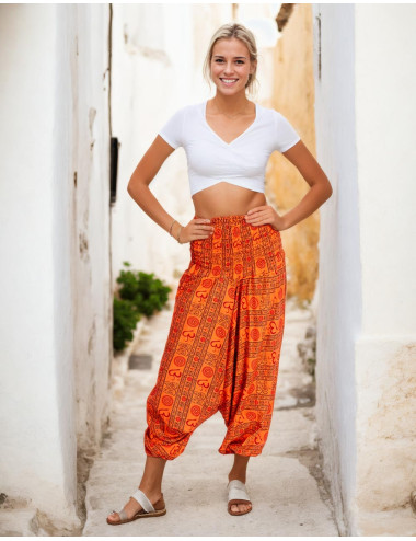 Pantaloni saruel arancioni...