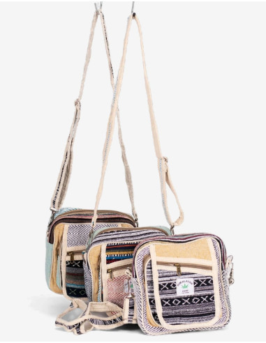 Borsa a tracolla unisex in canapa: stile...