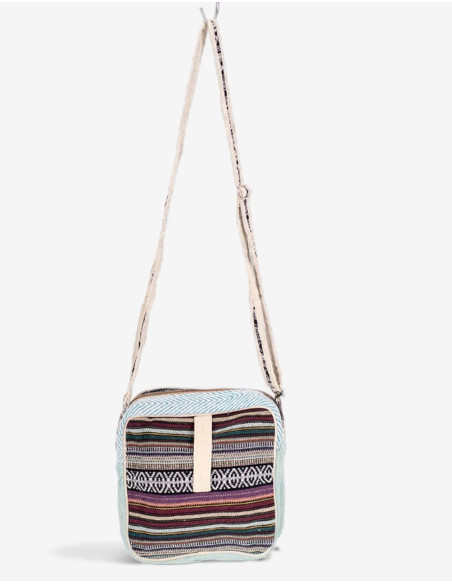 Bolsa crossbody unissex de cânhamo: estilo natural e sustentável para qualquer ocasião