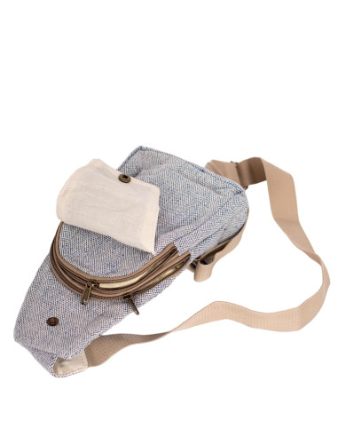 Mochila estilo pochete de cânhamo