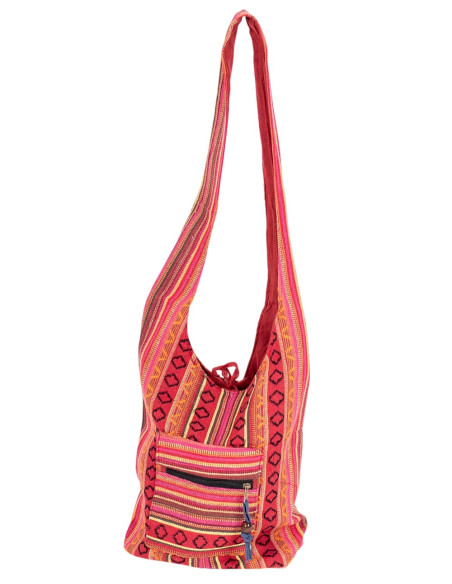 Large Hippie Style Printed Crossbody Bag - Spacious and Stylish
