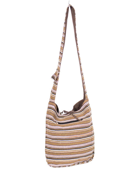 Borsa a tracolla stile hippie a righe - Colori vivaci e spirito bohémien