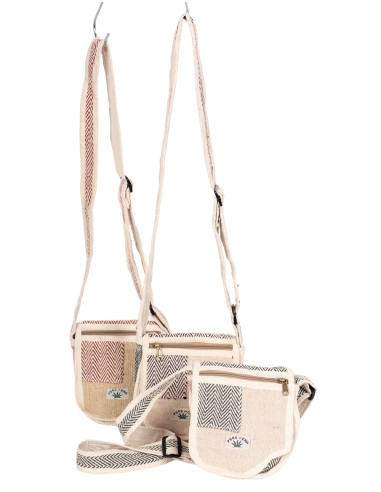 Sac bandoulière en chanvre unique : artisanat...