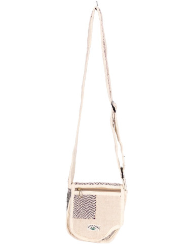 Unique Hemp Crossbody Bag: Indian...