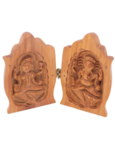 Estátua das mãos de Hamsa com Ganesha e Lakshmi...
