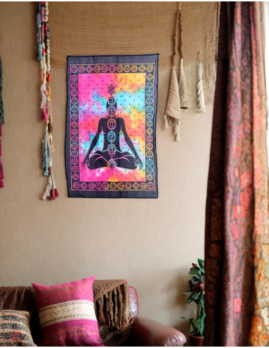 7 Chakra Meditation Tapestry - Harmonize your Space and Energy
