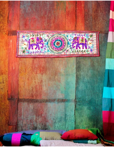 copy of RTZ0108A - Handmade Embroidered Tapestries and Table Runners from India