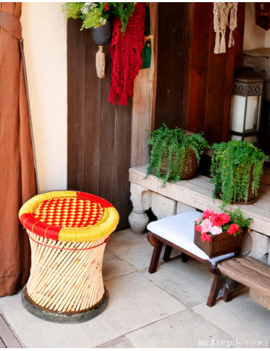 Housse de tabouret en...