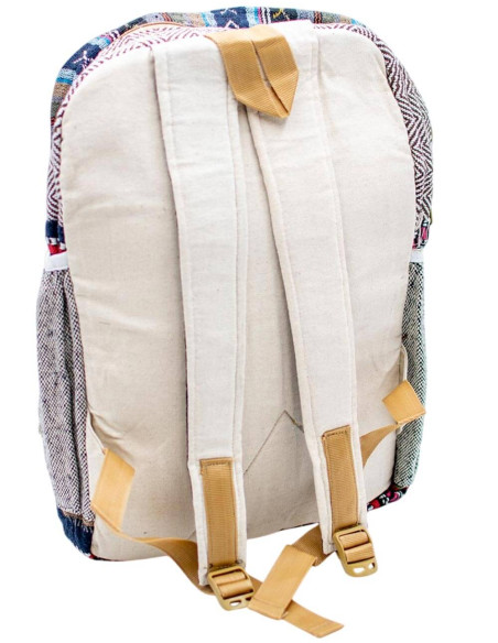 Zaino Kimago Hemp: artigianato indiano unisex con dettagli unici e autentici