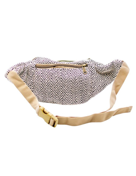 Unisex-Gürteltasche aus Hanf: Authentische indische Handwerkskunst, viel Platz und ethnischer Stil