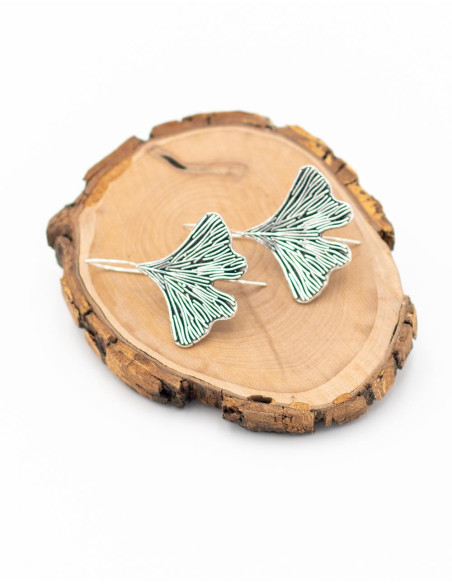 pendiente-laton-plateado-mariposa