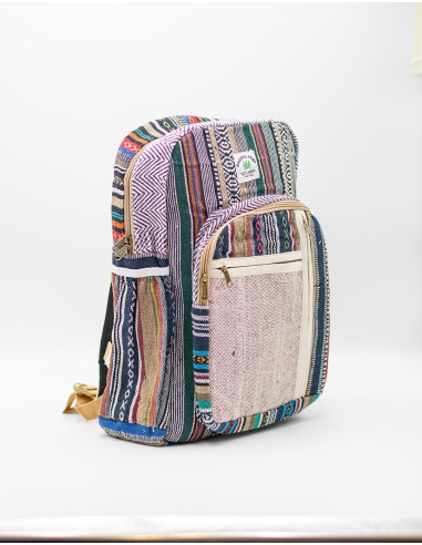 Kimago Unisex Handgefertigter Hanf-Rucksack mit...