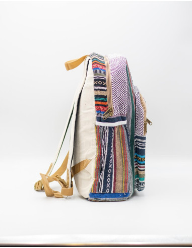 Sac à dos unisexe Kimago en chanvre artisanal...