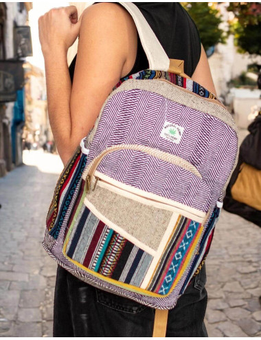 Unisex Hemp Backpack -...