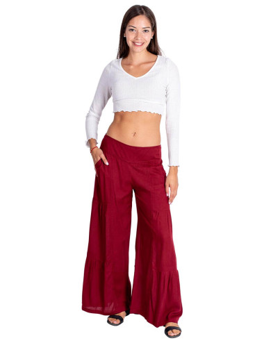 Burgunderrote lange Hose –... 2