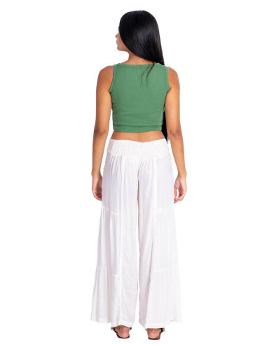 Calça Longa Kimago Off-White – Boêmia, Macia e...