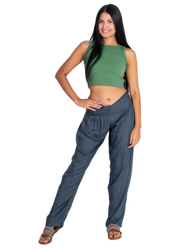 Gray Straight Pants with... 2